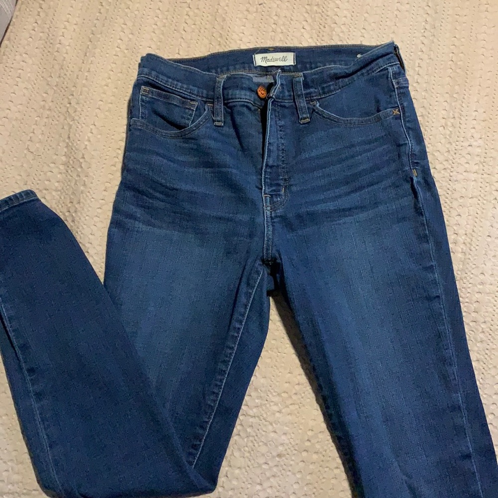 Madewell roadtripper high rise dark wash skinny Jeans